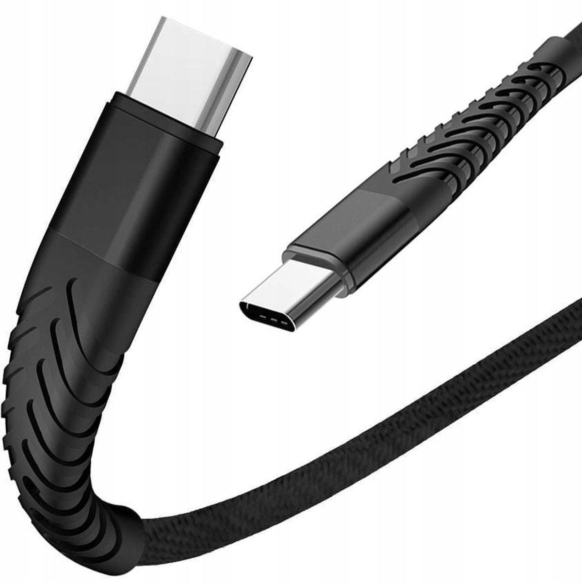USB-C naar USB-C Kabel Spider 1m Zwart - Snel Laden & Duurzaam