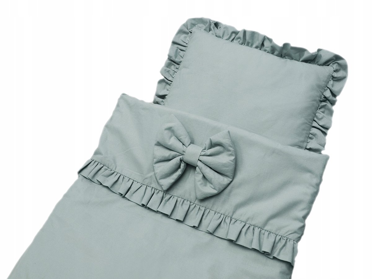 Liliowomi Kinderbedset 2-delig 75x100cm Katoen Saliegroen
