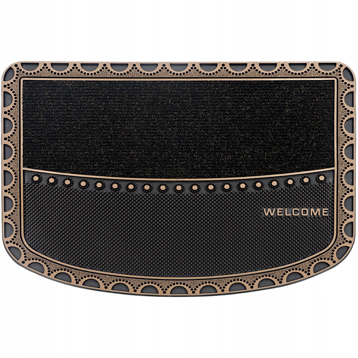 Premium buitendeurmat 57x75cm - dik rubber, vuil- en waterbestendig