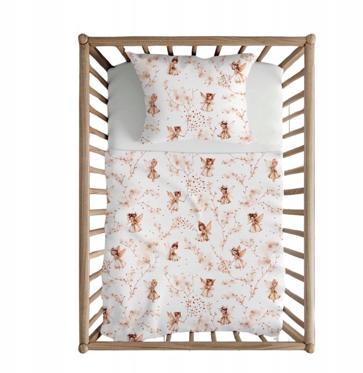Kinderbeddengoed 100x135cm + 40x60cm Calineczka Beige Katoen