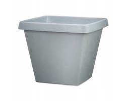 Grijze Scheurich Terraspot 35x35x28cm - Steenlook