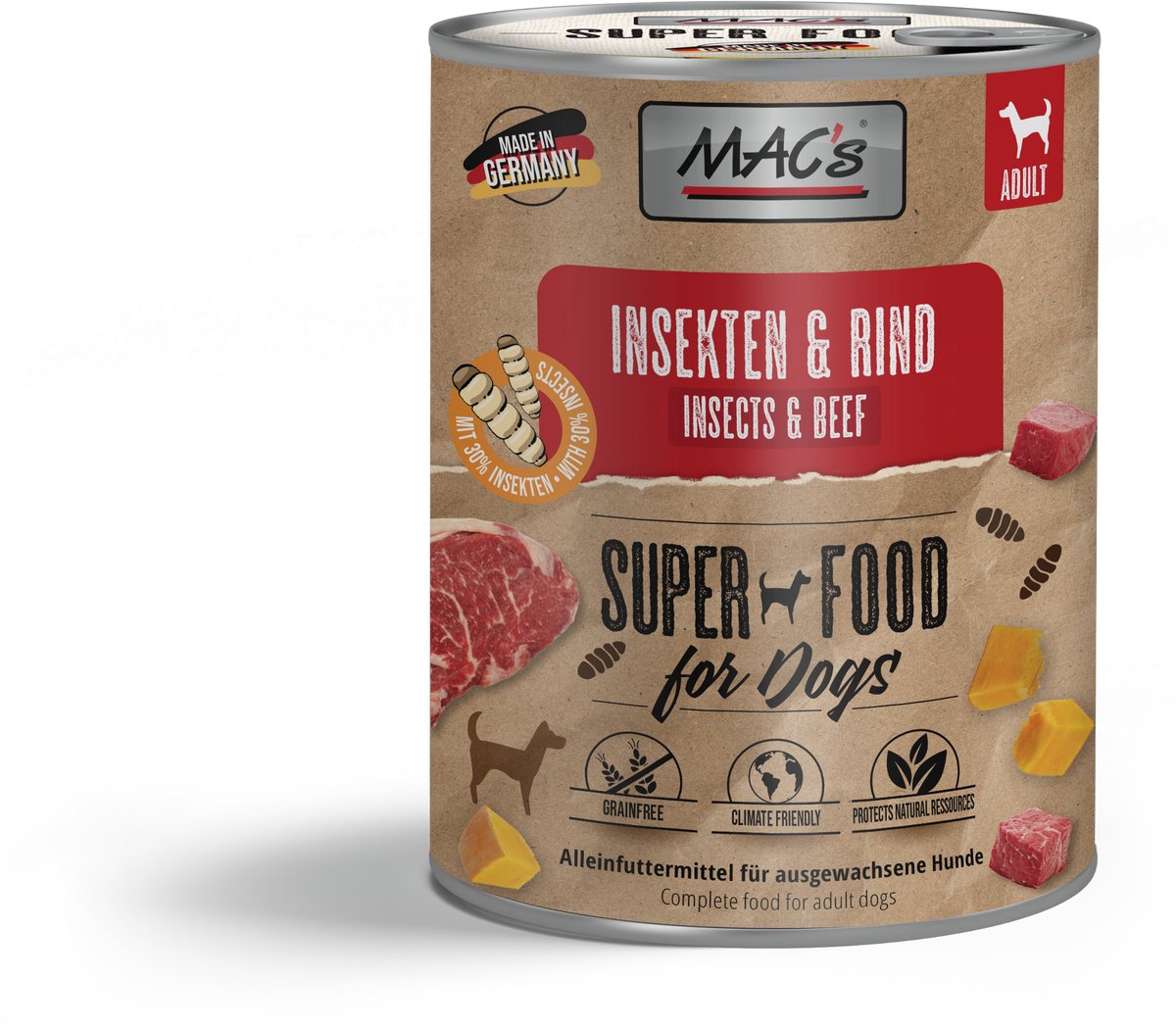 MAC's DOG - Insecten 6x750g - Insecten & Rundvlees