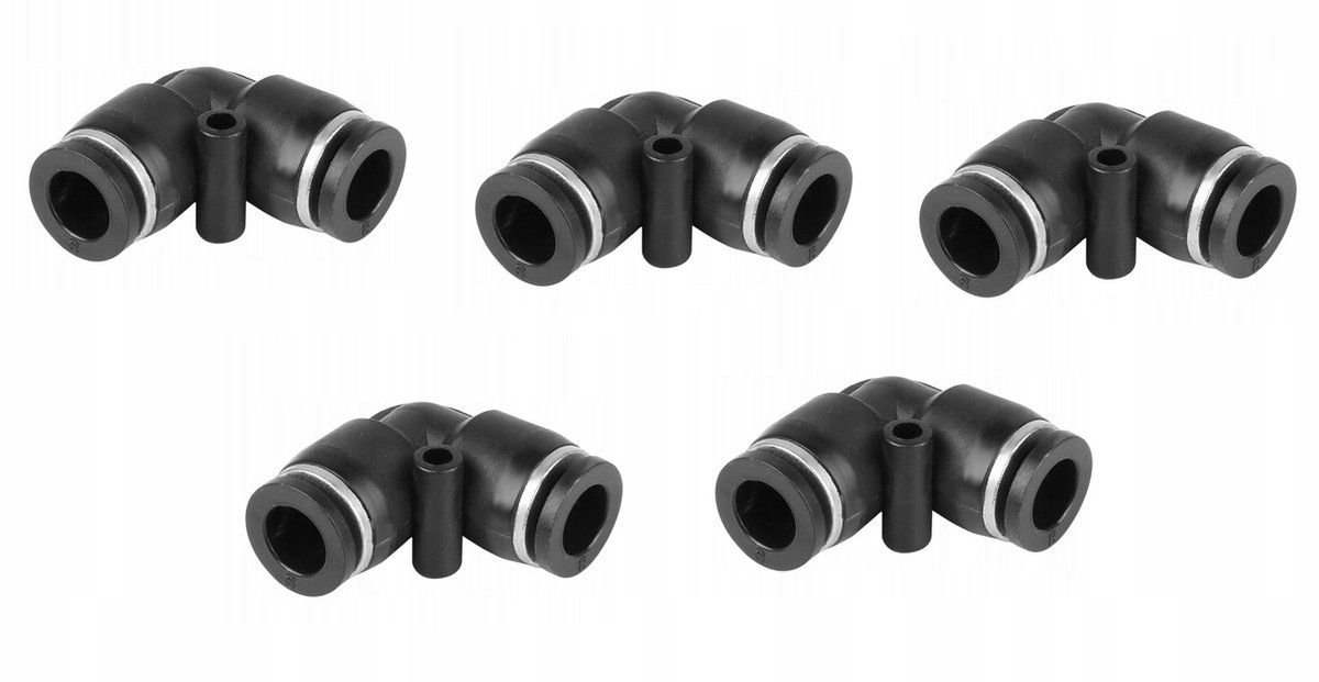 Pneumatische Koppeling Bocht 8mm - 5 Stuks