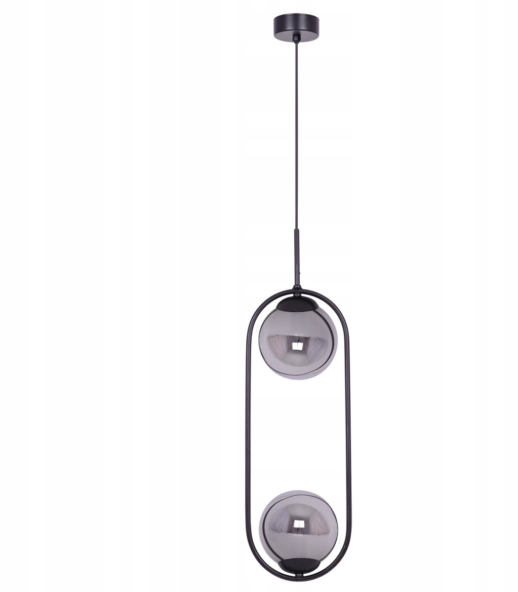 Kaja Davos Hanglamp Zwart Glas E14 - Stijlvolle Verlichting