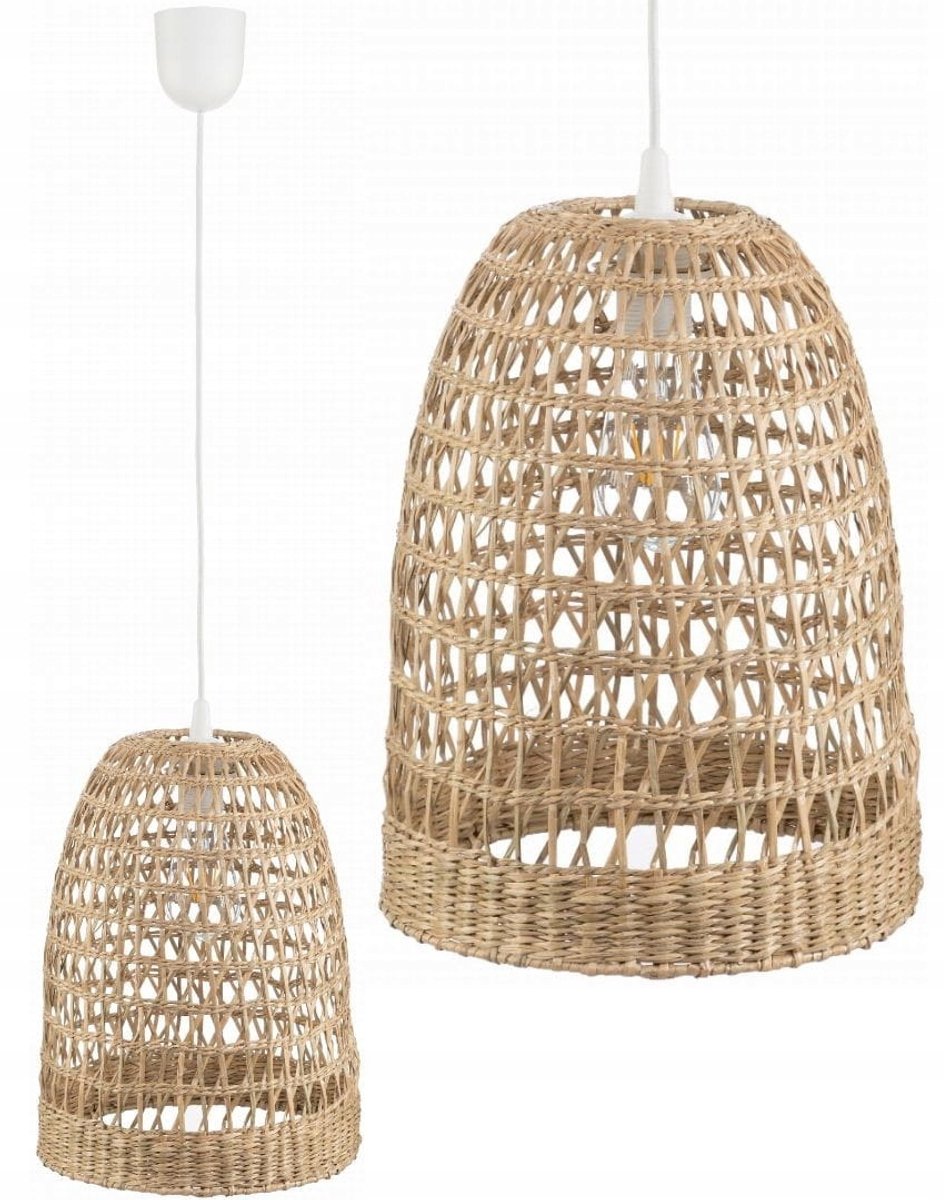 BOHO Hanglamp Afrika Zeegras TH1F Wit - Natuurlijke Sfeer