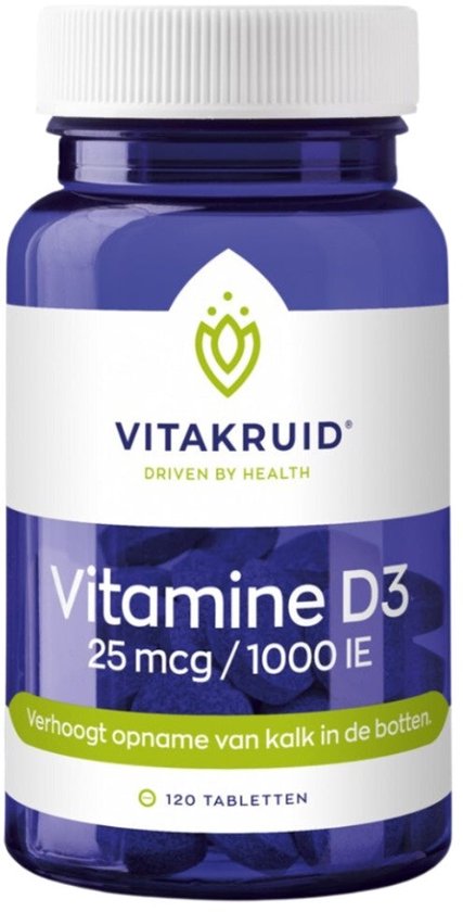 VitaKruid Vitamine D3 25 mcg 120 tabletten