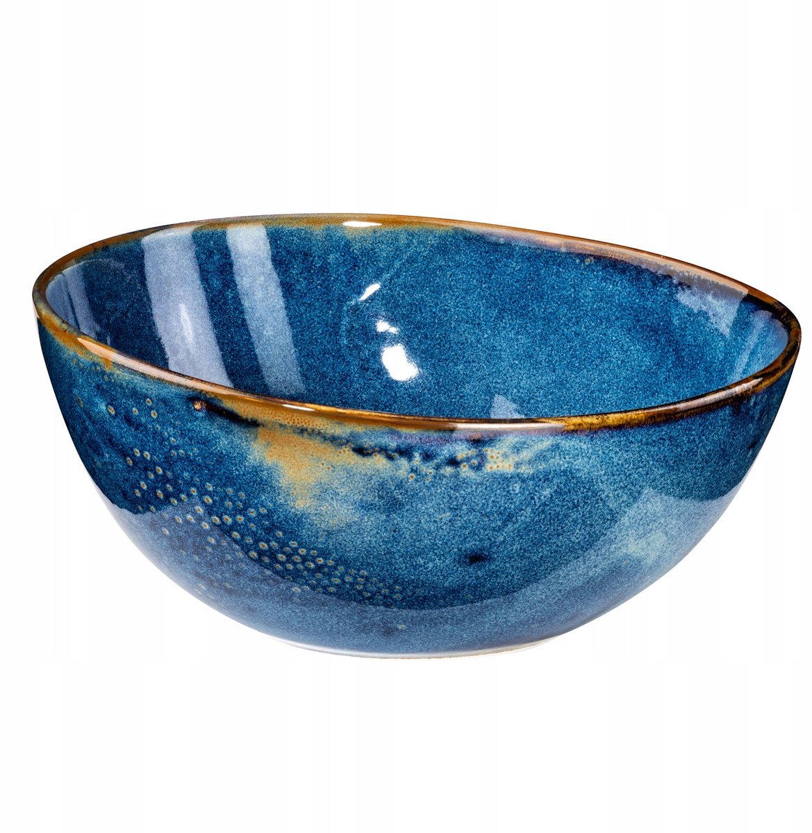 Verlo DEEP BLUE Porseleinen Kom 26 x 23 cm - Uniek Reactief Glazuur