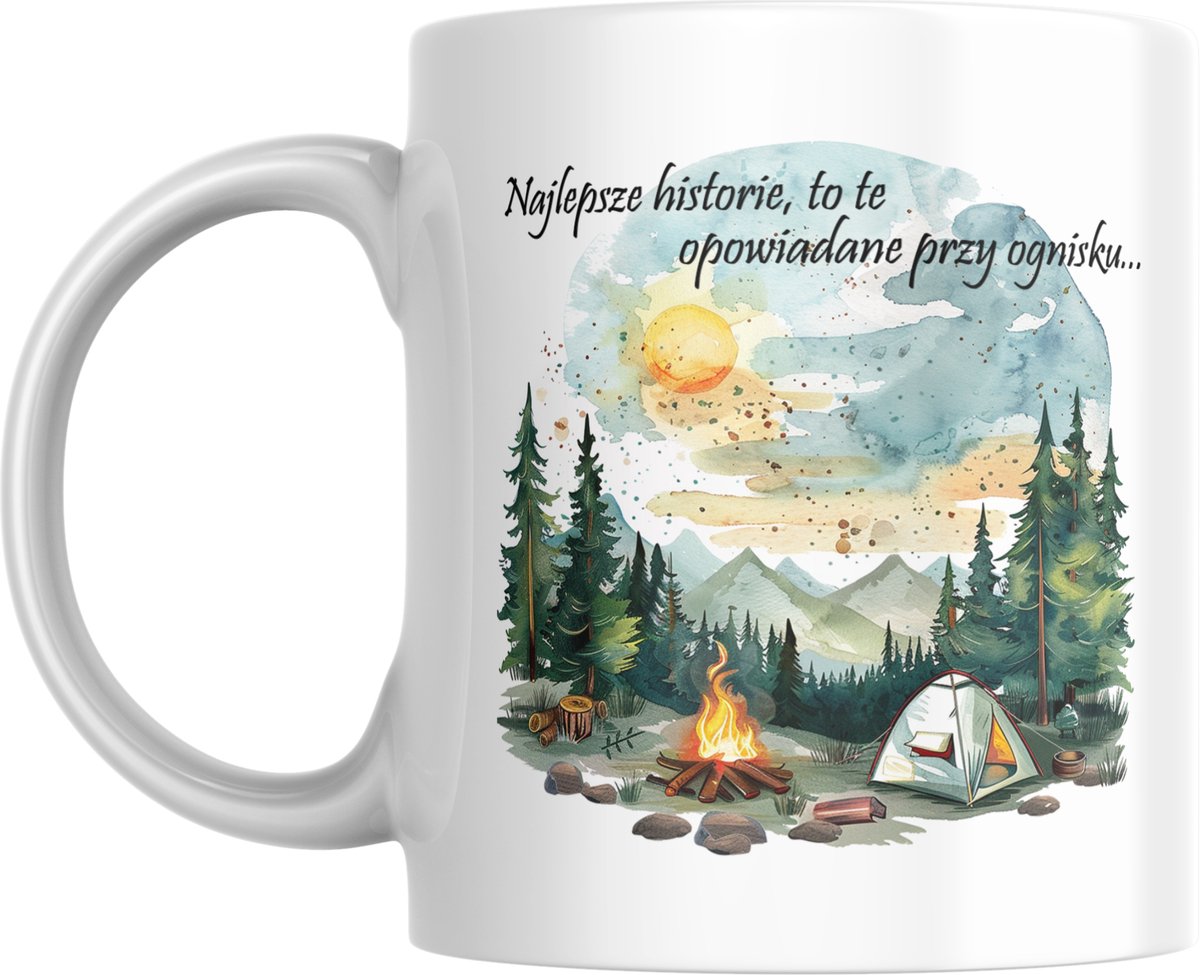 Koffie mok voor reizen, kamperen en survival - origineel cadeau