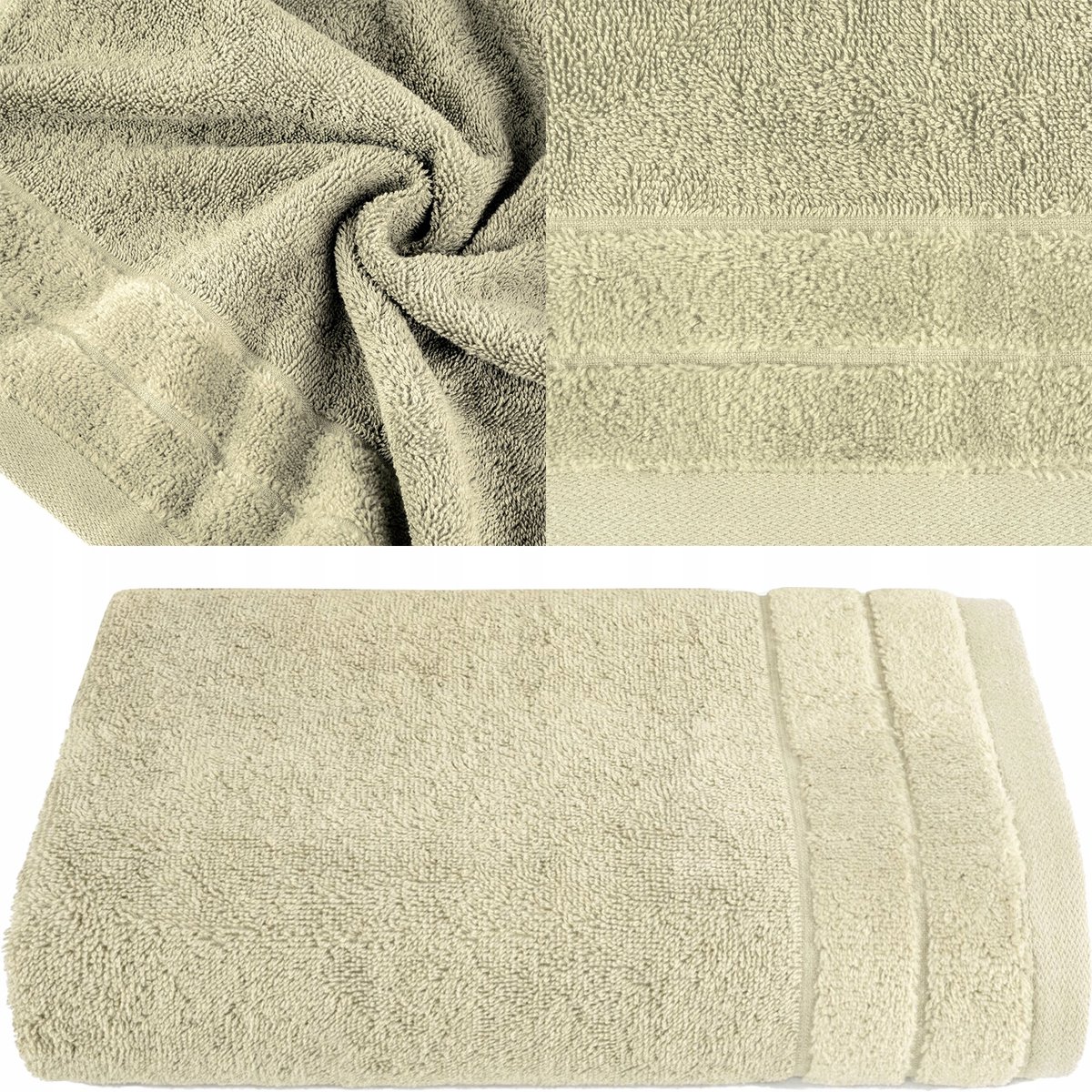 Natuurlijk Katoenen Handdoek 50x90 cm Beige - Zacht & Absorberend