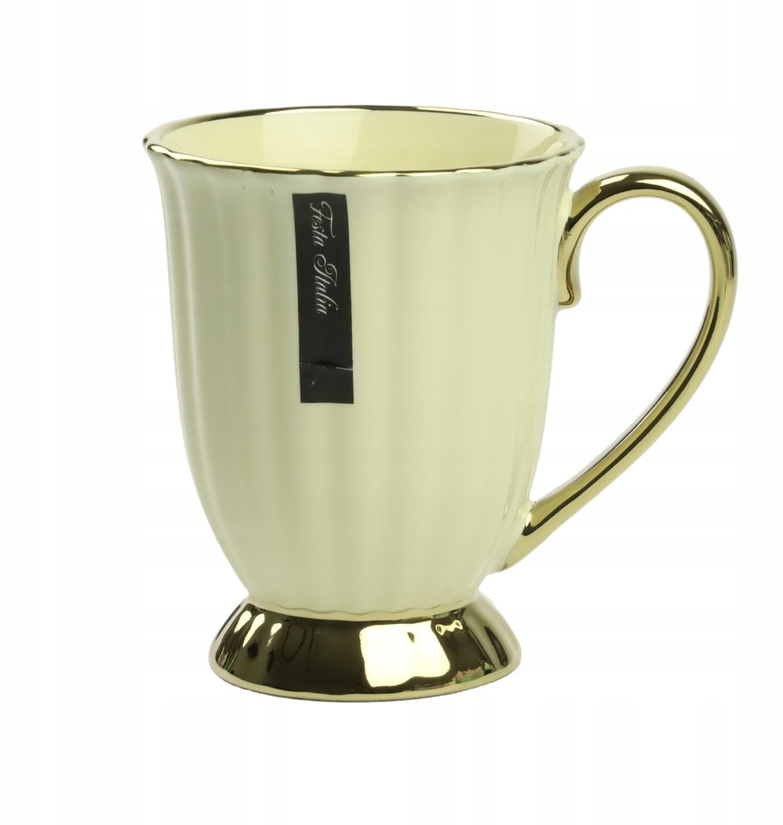 Festa Italia Porseleinen Mok 240ml - Elegant met gouden accent