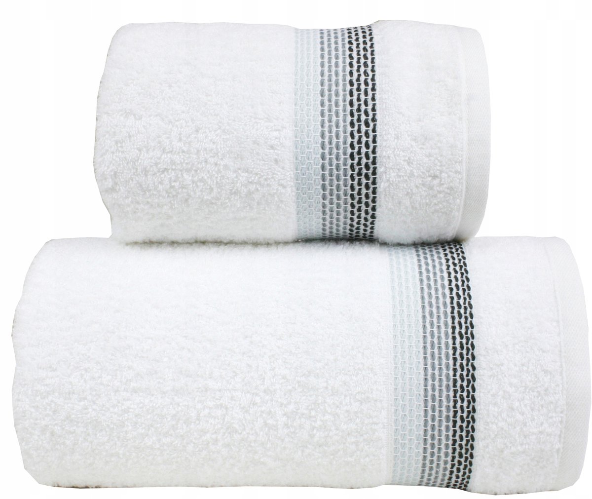 Frotex Greno Handdoek Ombre Wit 50x90 cm - Zacht & Absorberend