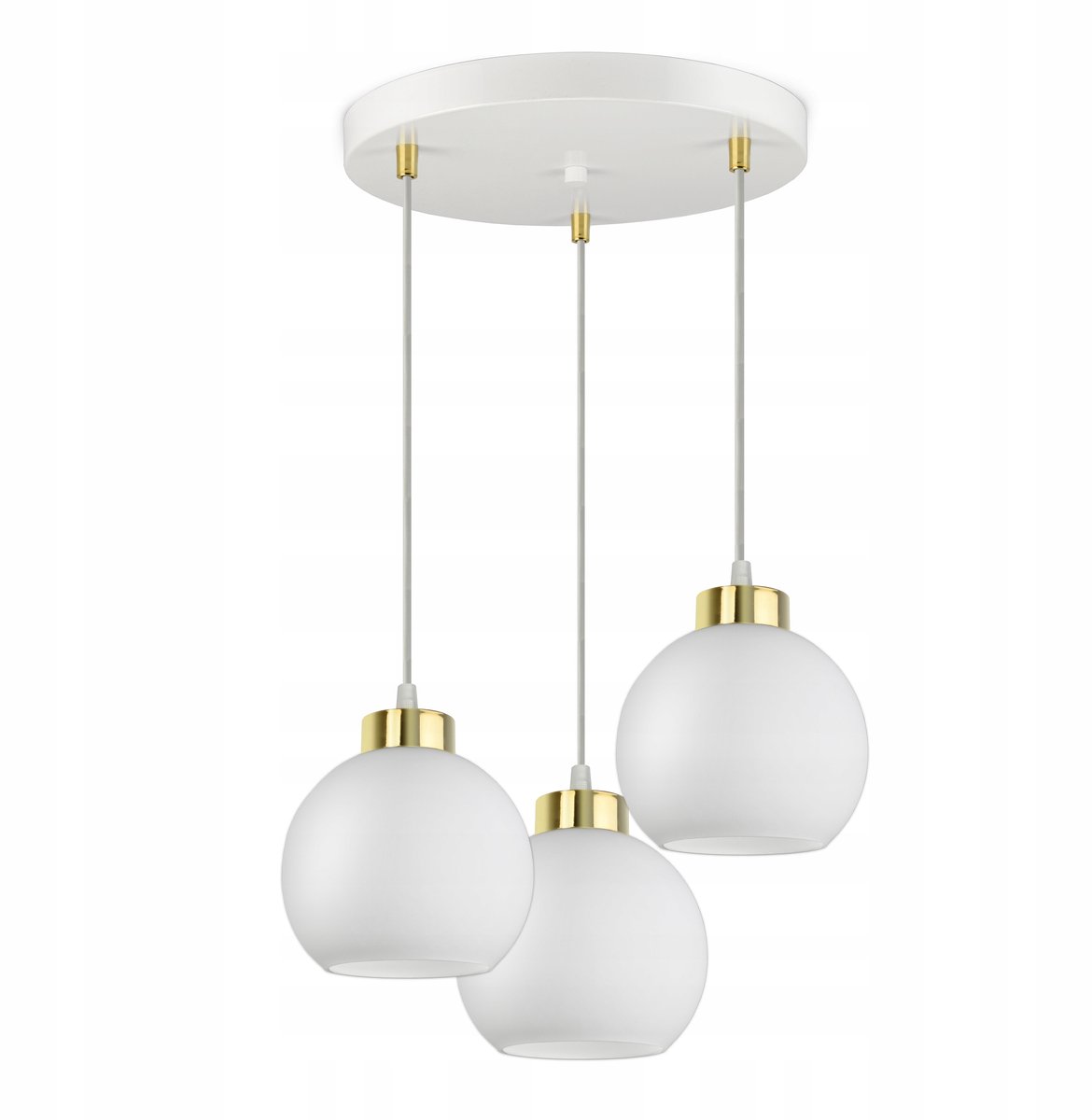 Moderne Hanglamp Wit Glas 3xE27 - Verstelbare Hoogte