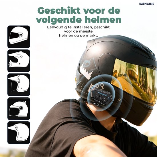 Telescopische Ruitenwisser Waterdicht Universele Ruitenwisser Voor Motorhelm - Oplaadbaar, 2 Snelheden, Waterdicht, Voor Helder Zicht In De Regen Universele Helmwisser
