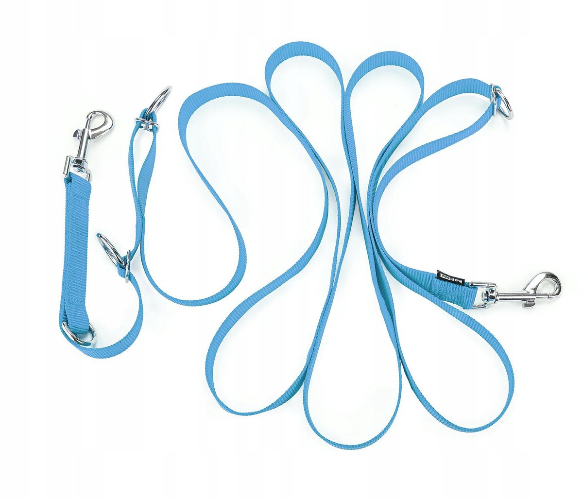 Verstelbare nylon hondensnoer, 3m, blauw, maat M
