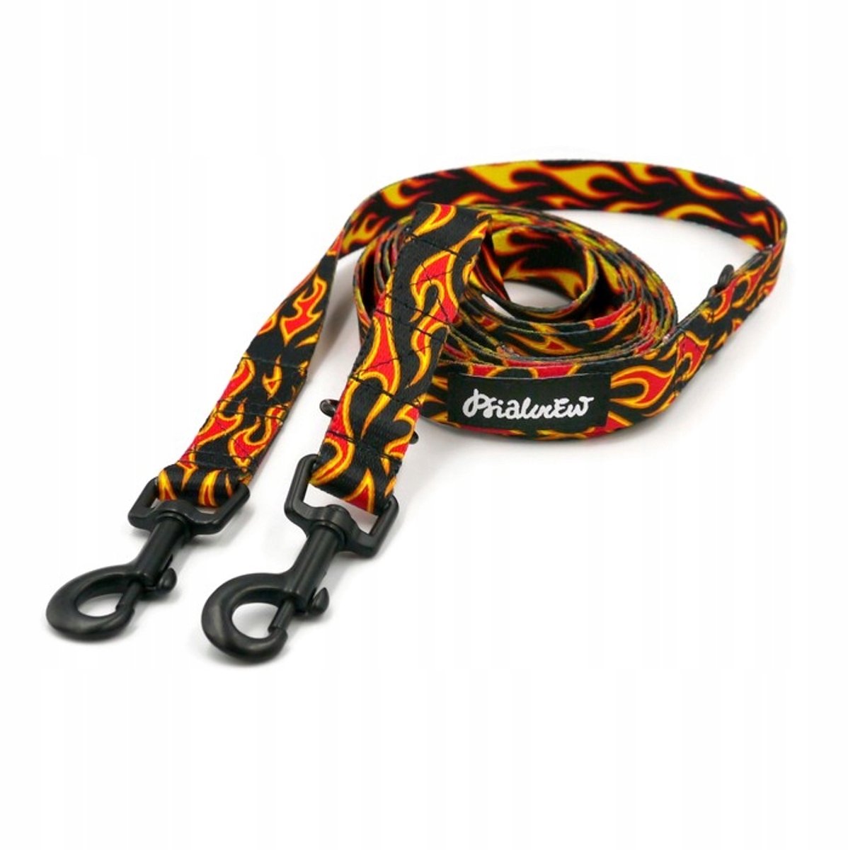 Verstelbare hondenriem Dog on Fire 220cm - Stoer Rock & Roll Design