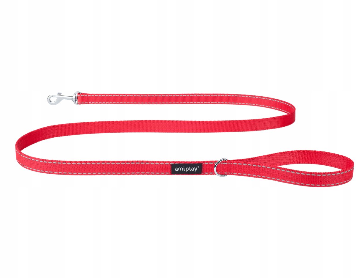 AmiPlay Reflective Hondenlijn L Rood 150cm