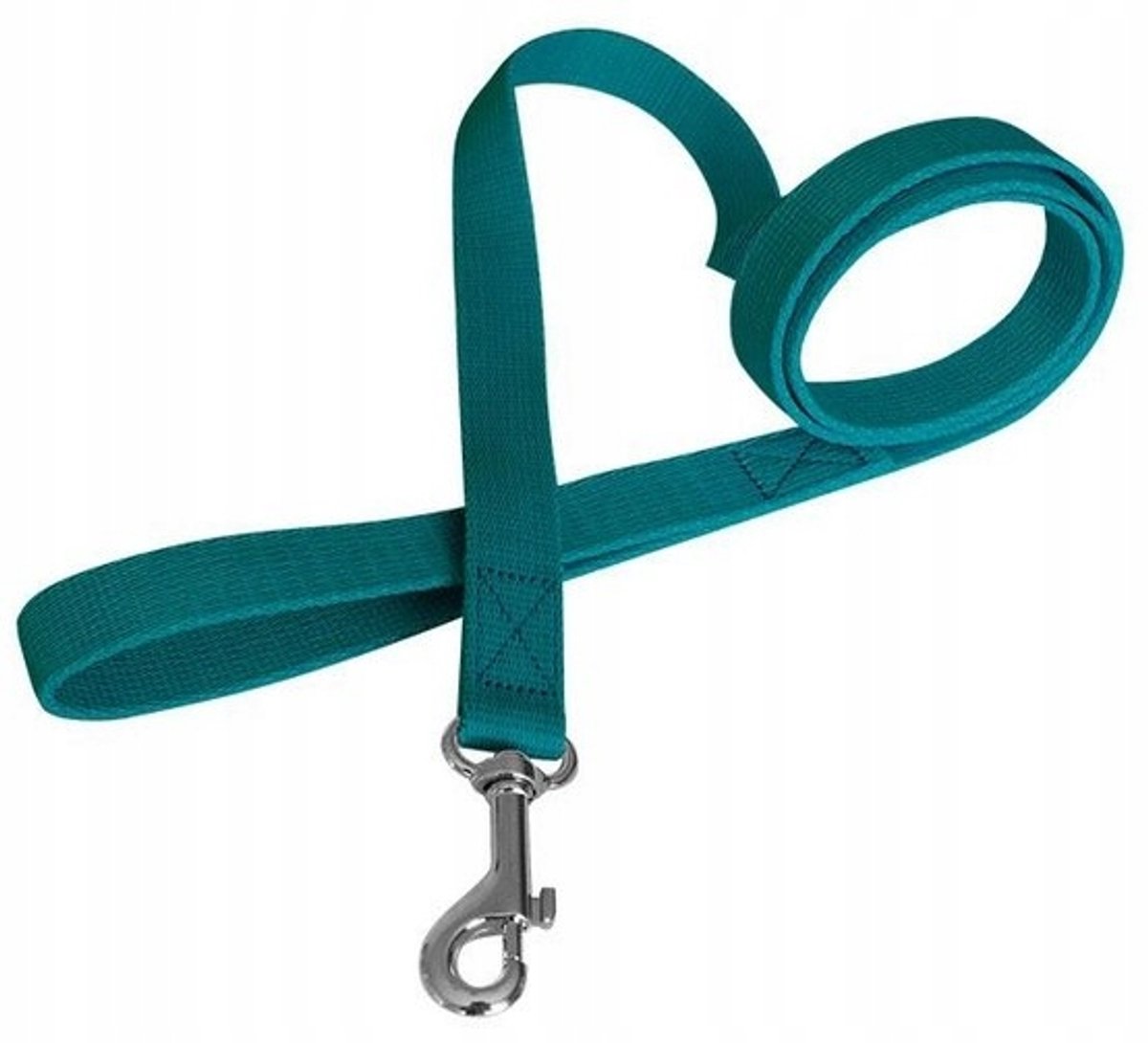 Chaba Hondenlijn Platte Band 10mm/130cm Zeegroen