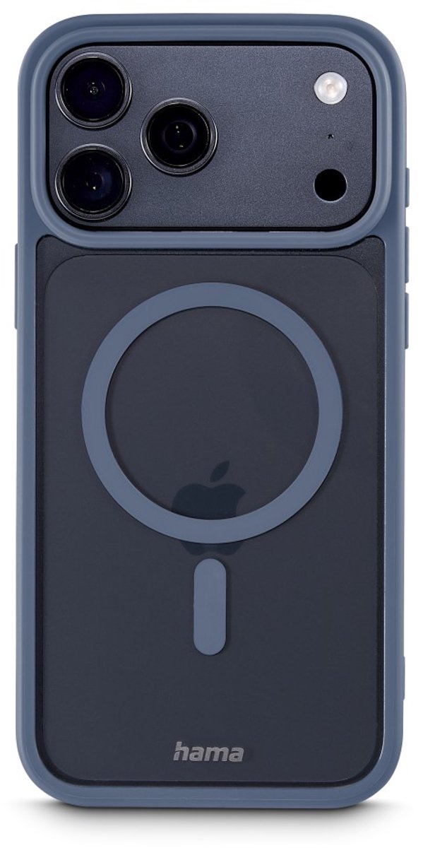 Hama hoesje geschikt voor Iphone 17 Pro Max - Frame Protect cover - Blauw