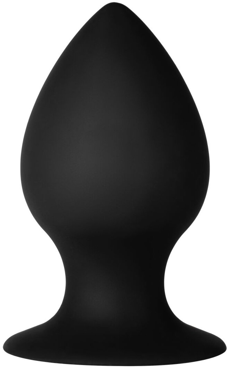 Forto F-98 Cone Small Anaalplug - Zwart - 7.6 cm