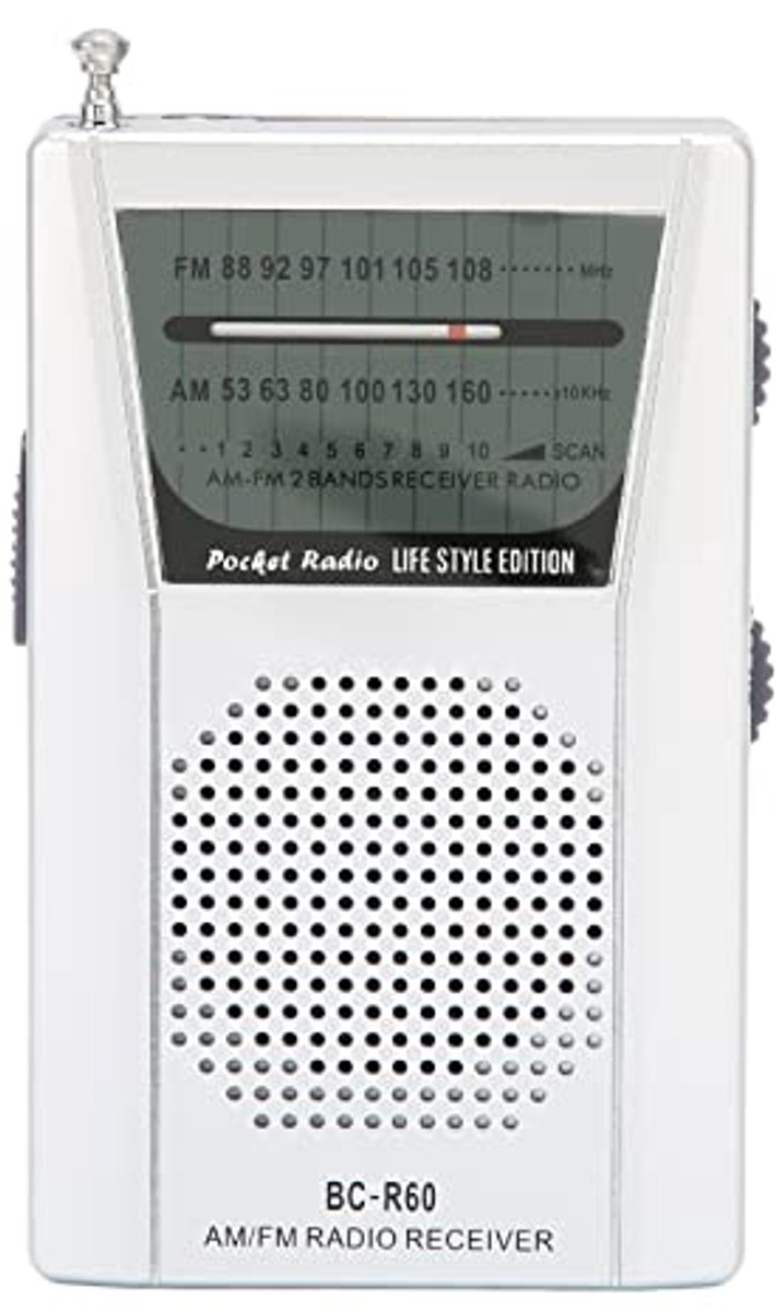 Draagbare AM FM-Zakradiotransistor met Luide Spraak en Achterclip voor Thuis, Buiten en Reizen