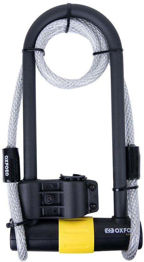 Oxford Magnum ART-4 lang beugelslot – met kabel – fatbike slot