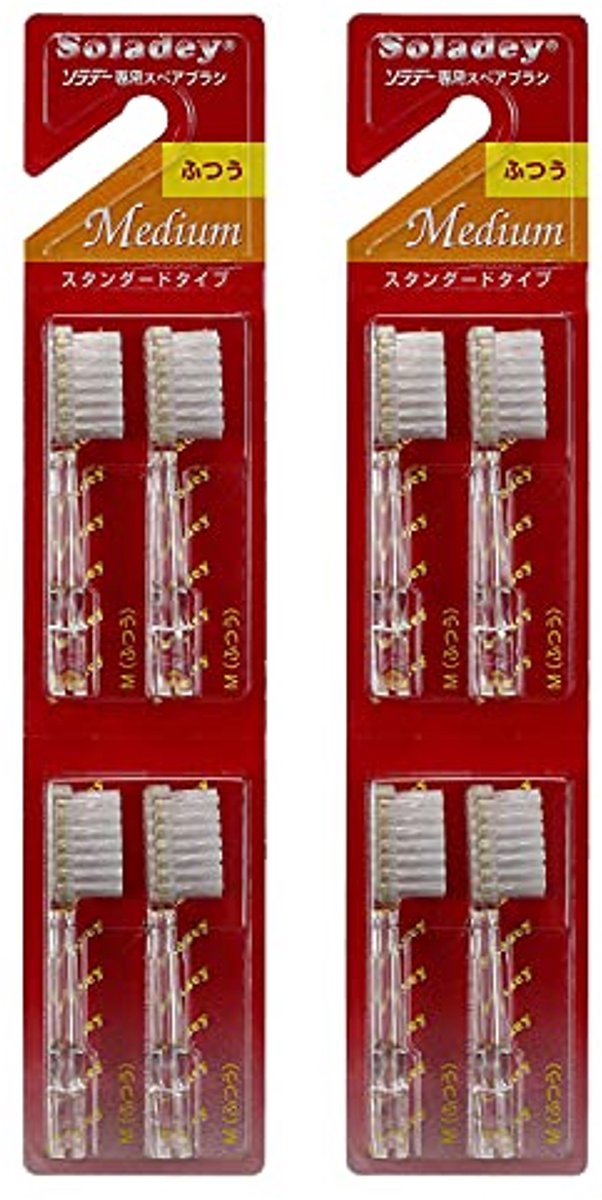 Ionische tandenborstel vervangende hoofden - Medium (4 stuks)