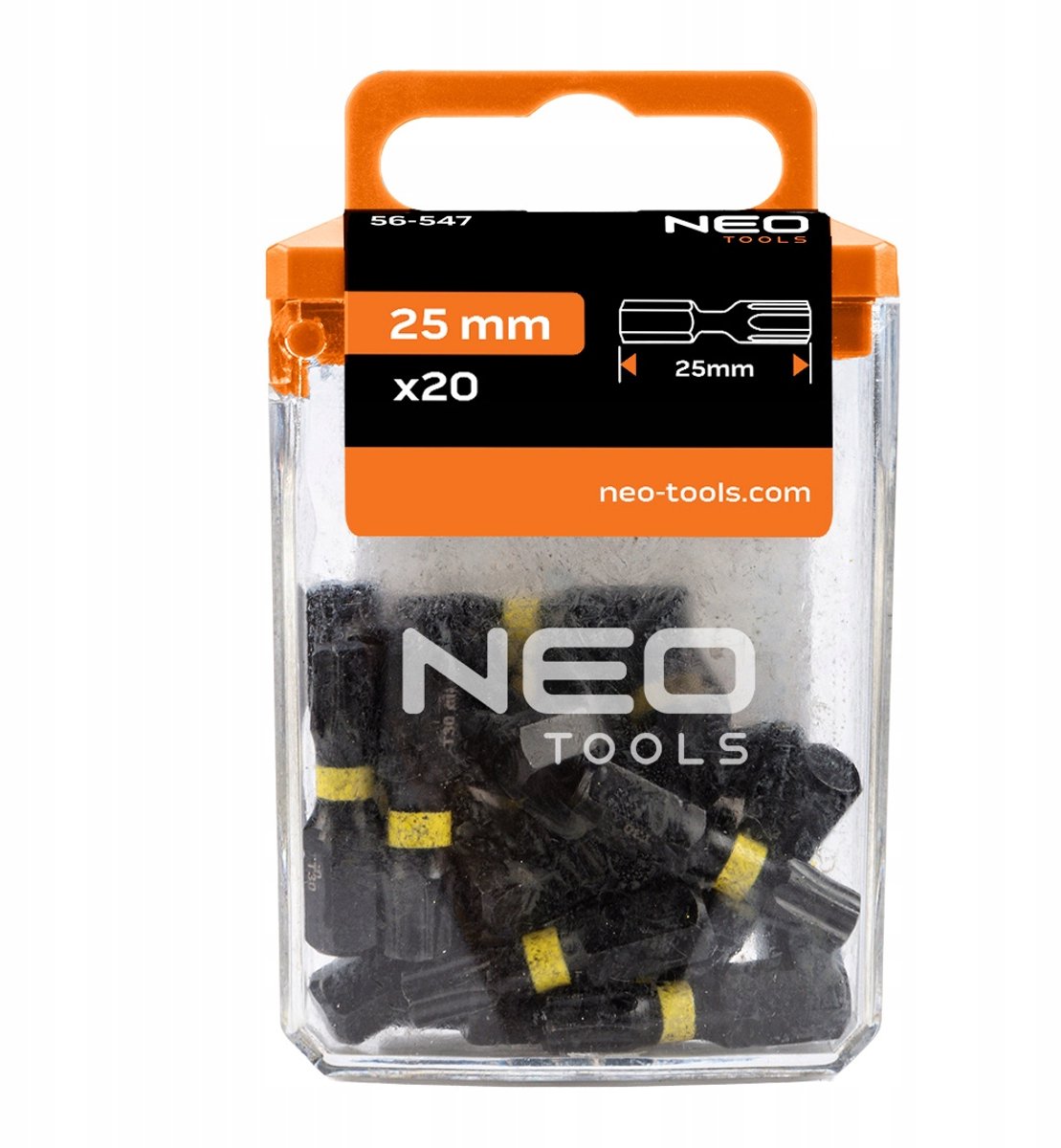 NEO TOOLS Slagboren TX30 x 25mm 20 stuks - Hoge Kwaliteit S2 Staal