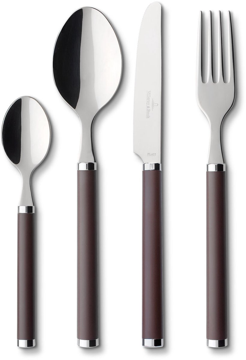Villeroy & Boch Bestekset Play! Chocolate Brown 24-Delig