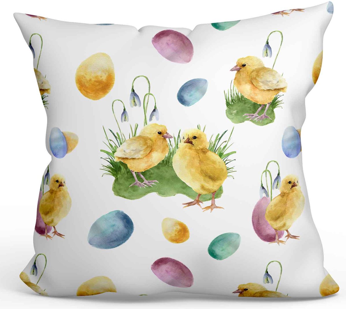 Paaskussenhoes Kip 40x40 cm - Decoratief en Knus