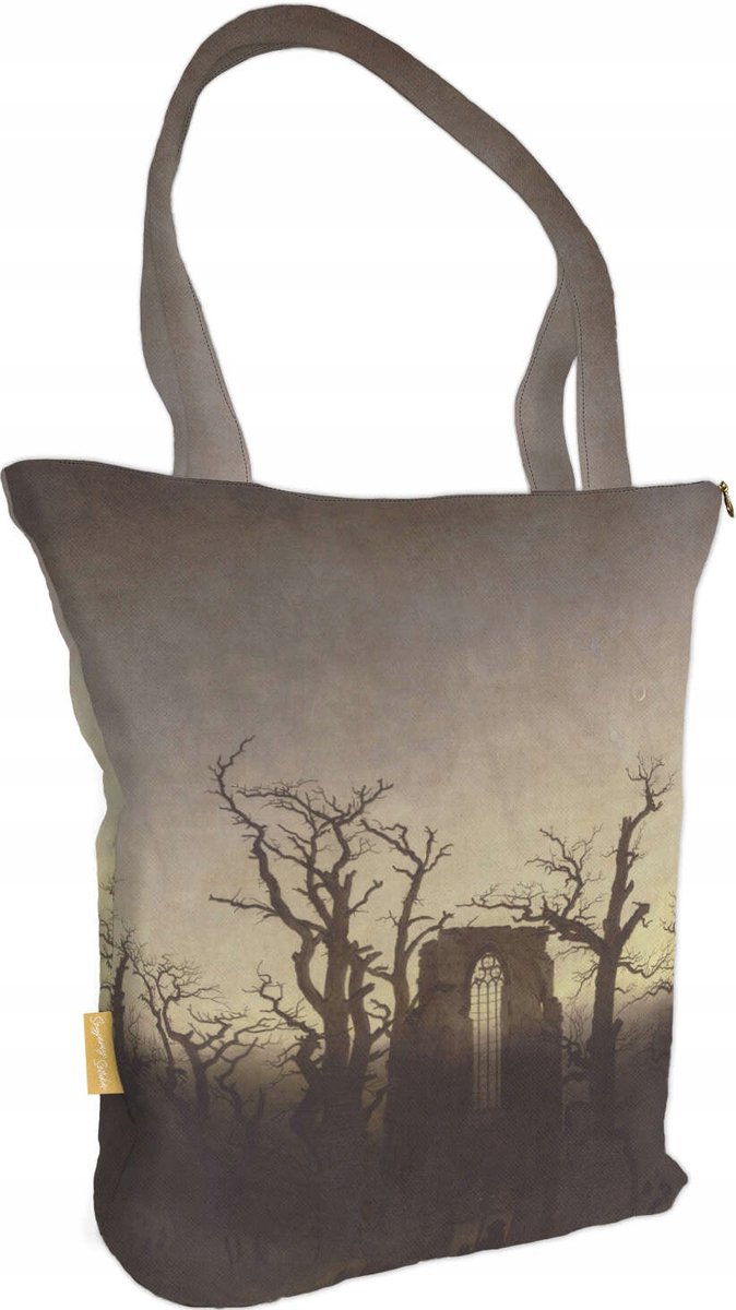 Caspar David Friedrich Abbey Shopper Tas - Kunst & Stijl