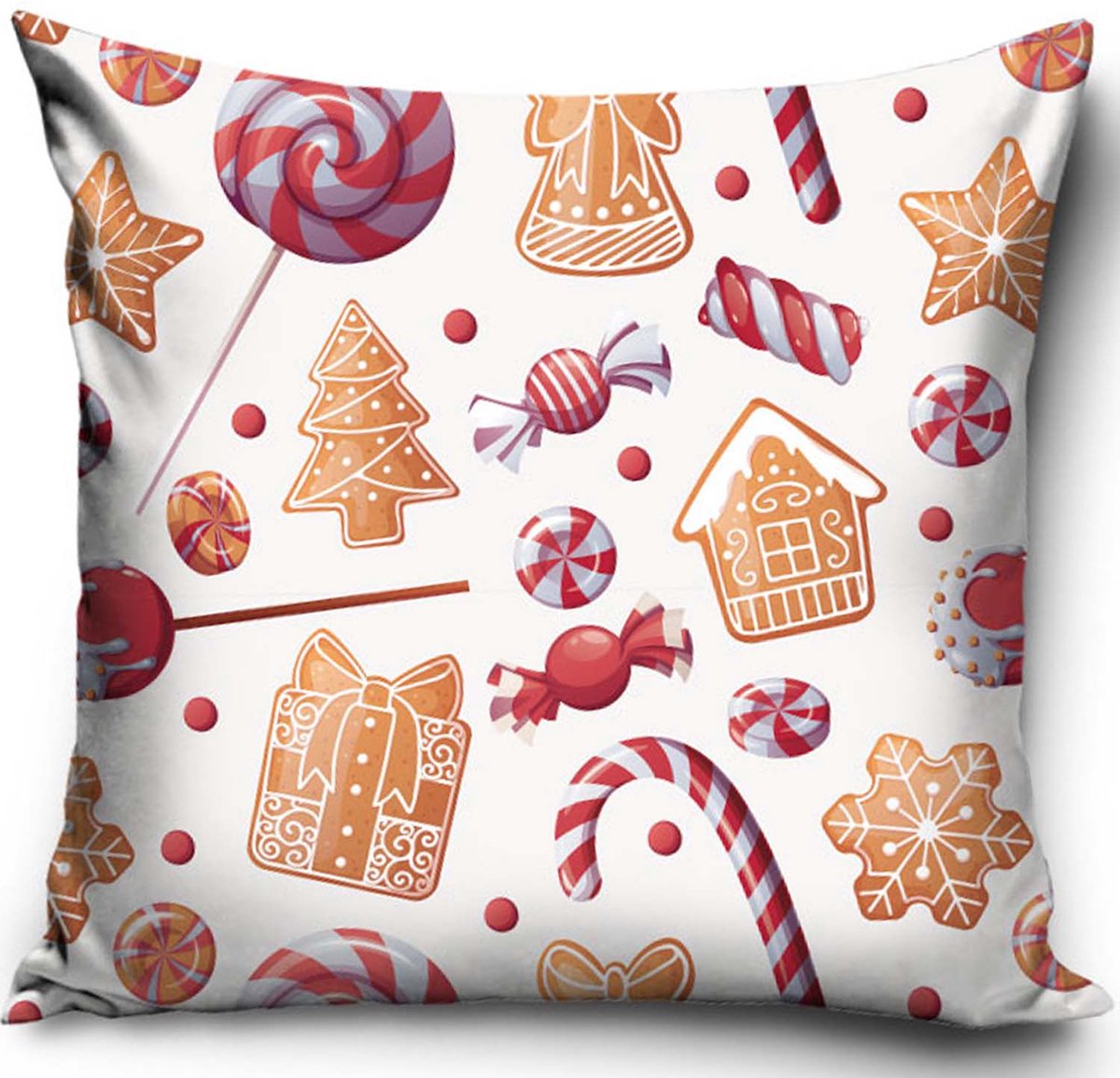 Kerst Kussenhoes Decoratief 40x40 cm - Feestelijke Sfeer