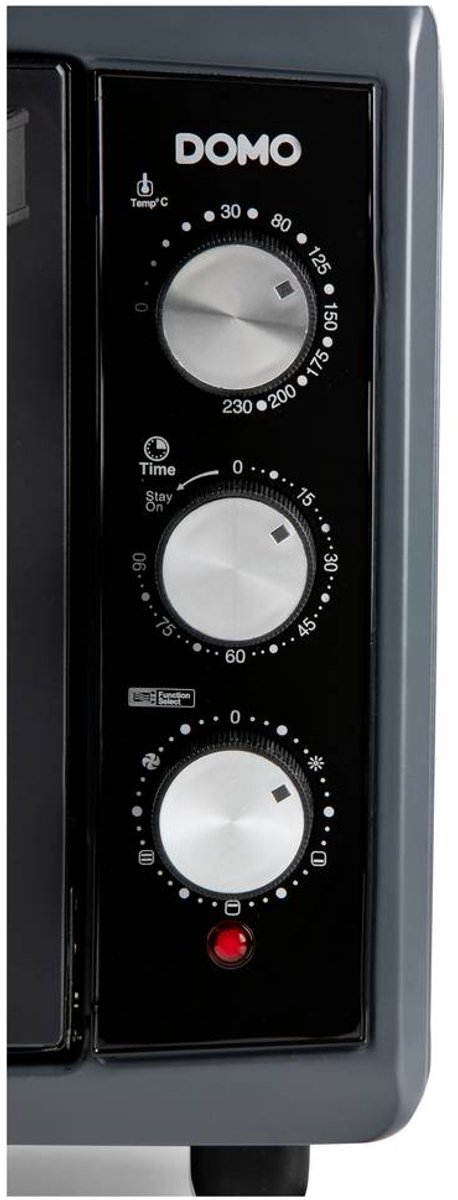 DOMO DO808GO Vrijstaande oven - Heteluchtoven - 50 Liter - 2000 W - Grijs – foto 3