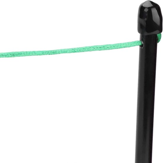 Flexibele T-stukken voor golfballen - 10 ft massieve glasvezelstaaf zwart + groen — afbeelding 3