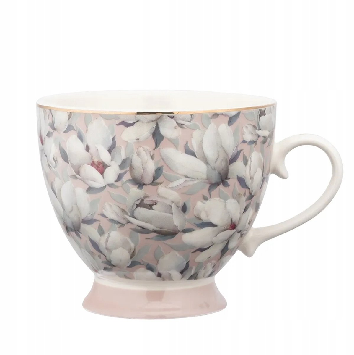 Altom Design Magnolia Mok Roze Porselein 400ml - Bloemendessin