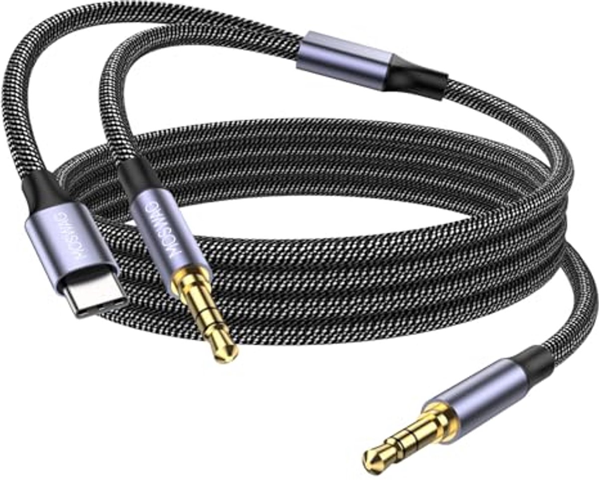 AUX-kabel 4 m - 3,5 mm Mannelijk naar Mannelijk voor Hoofdtelefoons, Auto's, Stereo's en Luidsprekers