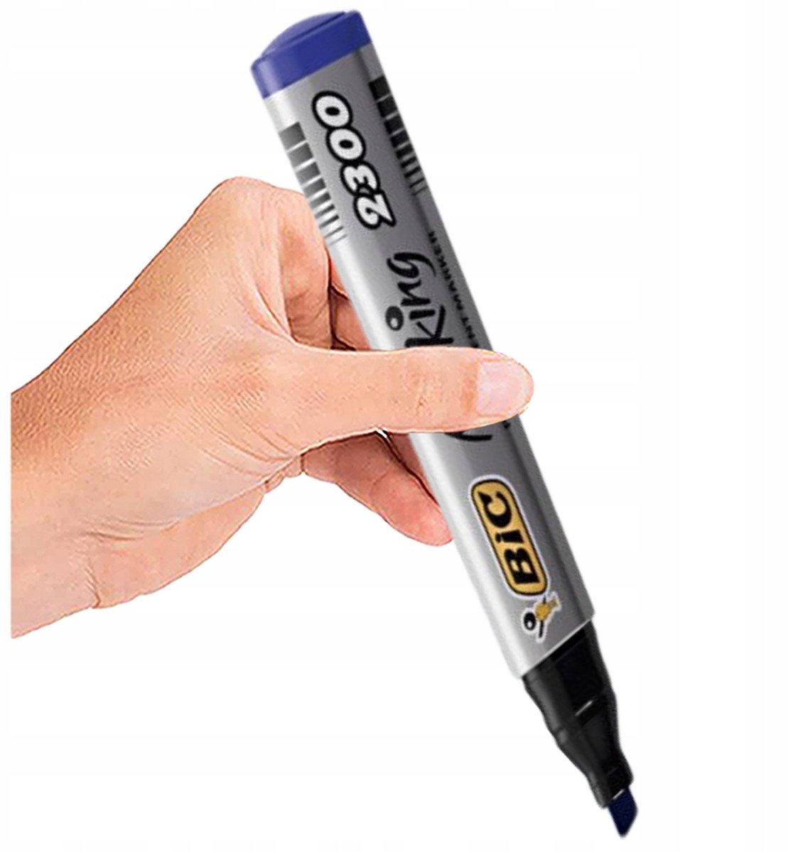 BIC Permanente Marker Blauw voor Folie en Glas, 3-5mm
