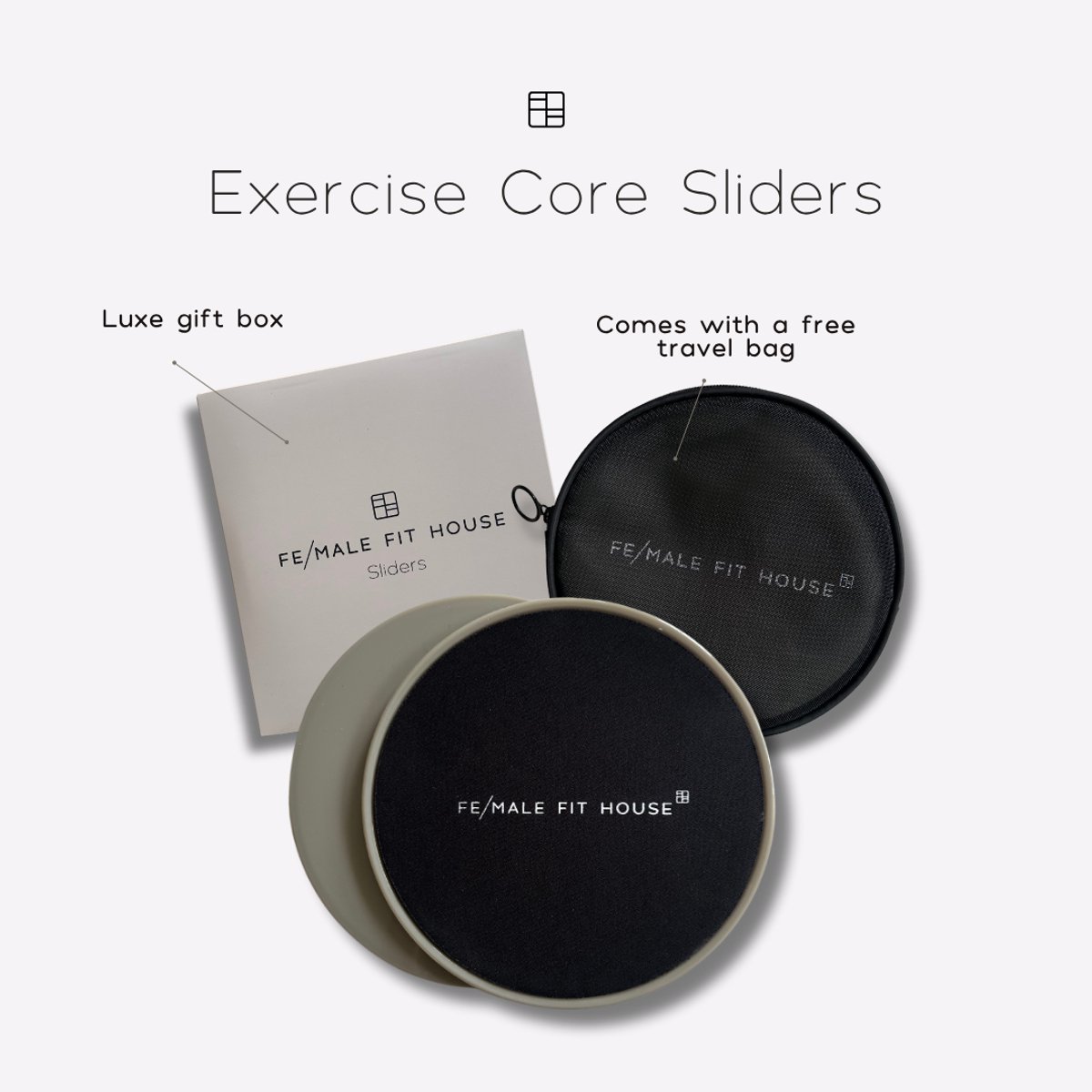 Female Core Sliders Pilates Discs voor Core Training - afbeelding 2