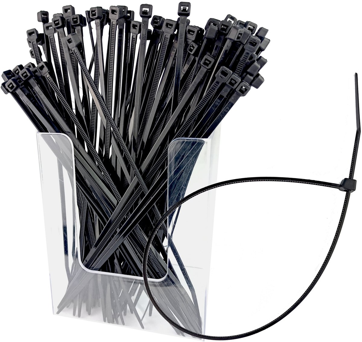 100x kabelbinders 150mm x 3,6mm - Sterk Nylon PA66