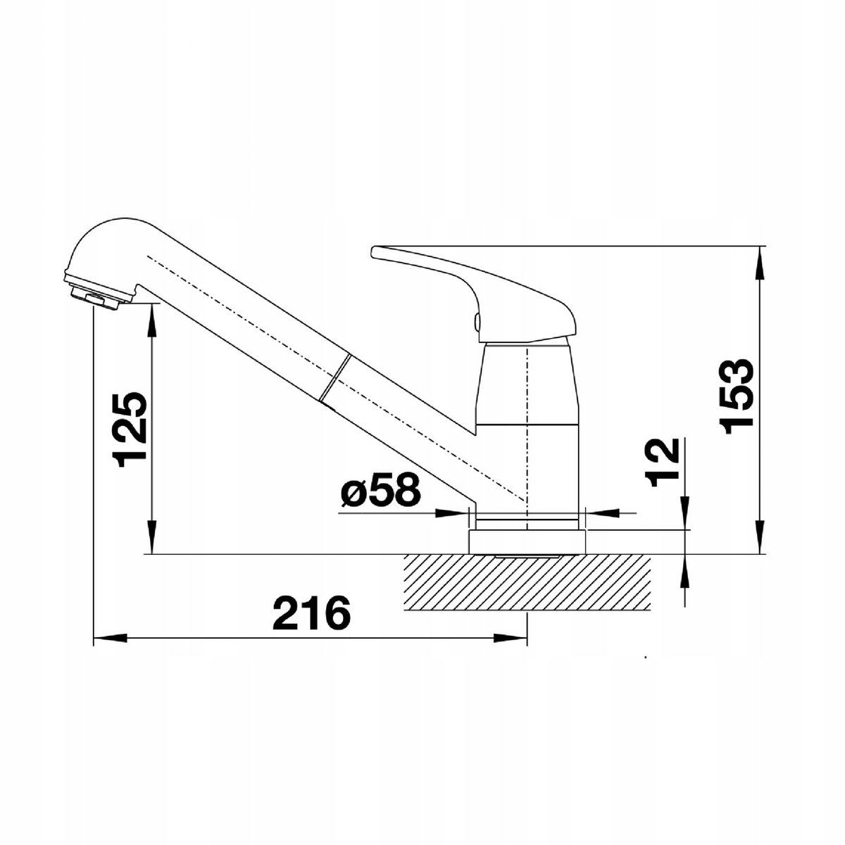 BLANCO DARAS-S-F Keukenkraan Chroom 521752 - Raammodel