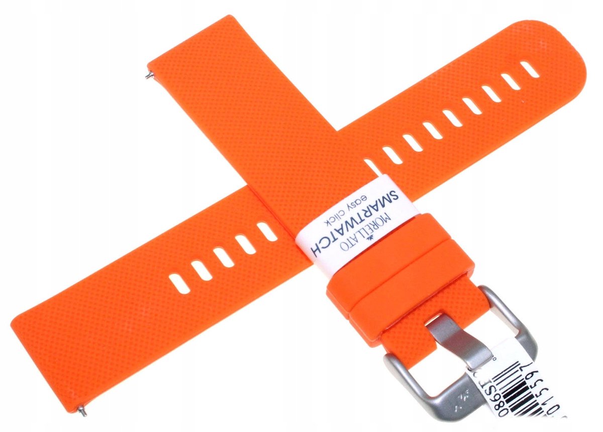 Morellato Oranje Siliconen Horlogeband 18mm - Waterdicht Easy Click