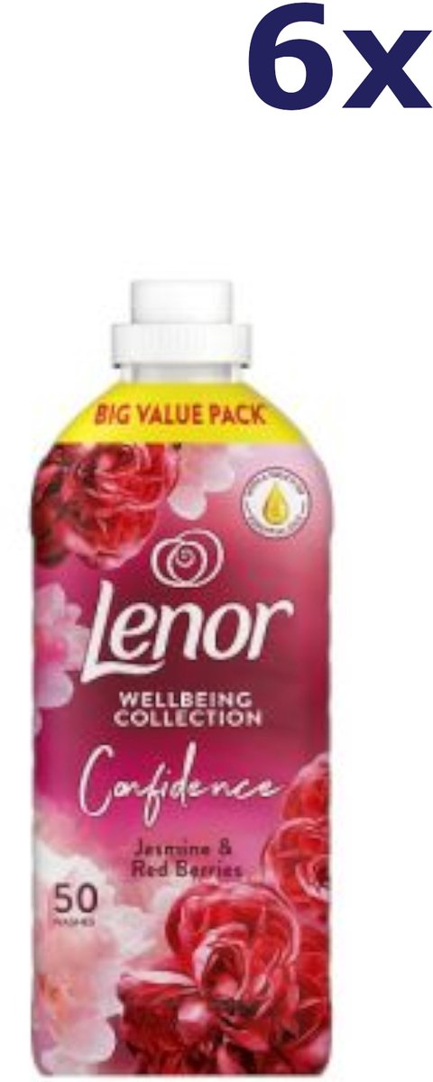 6x Lenor Wasverzachter - 50sc/1650ml - confidence - ruby jasmine