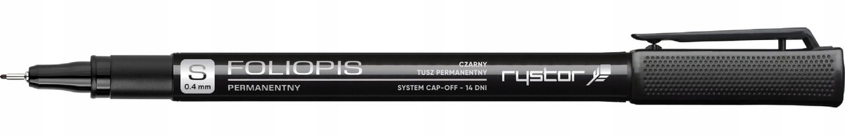 Rystor CD/DVD Marker S 0,4 mm - Zwart