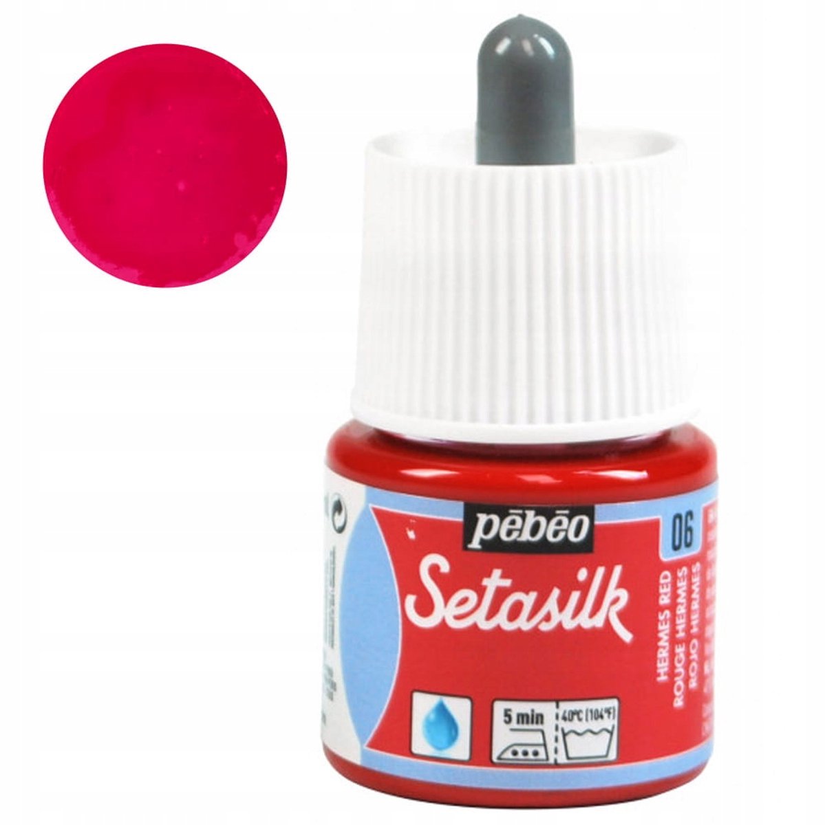 Pebeo Setasilk Zijde Verf 45ml - Hermes Rood