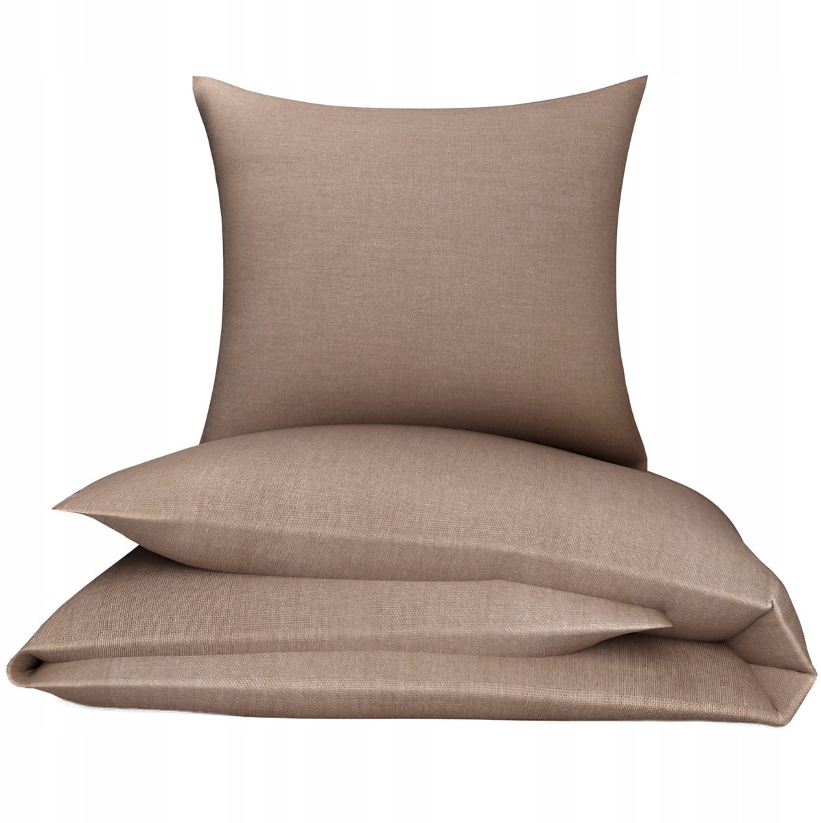 Image of 100% Katoenen Dekbedovertrek Taupe 100x160 cm met Kussensloop 50x60 cm