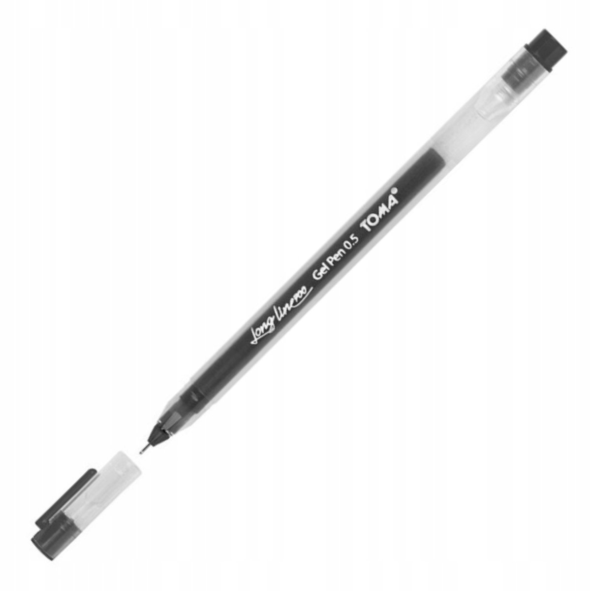Long Line Gelpen Zwart 0.5mm Naaldpunt - 20 Stuks