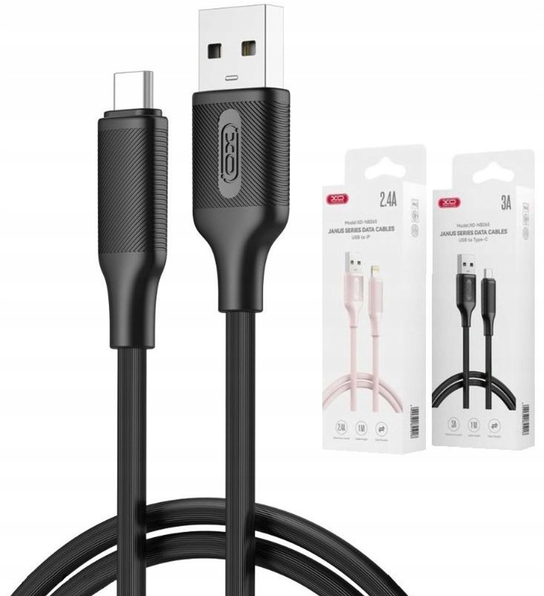 USB-C Kabel 3A 1m Snel Laden XO - Duurzaam en Snel