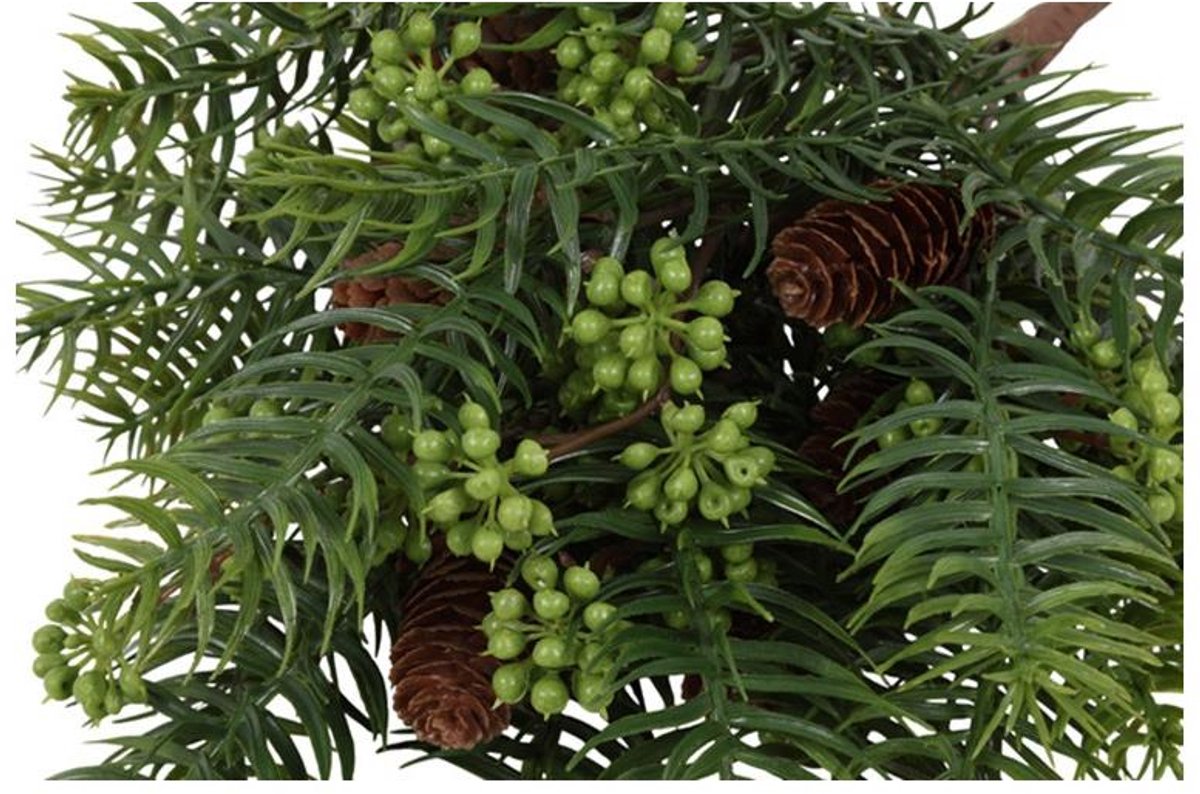 Kunsttak Hedera bes groen 41xH25,4cm