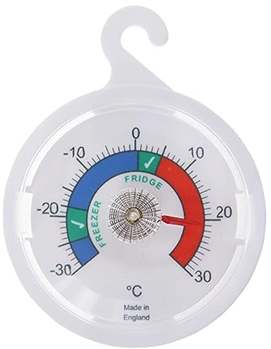 Vriezer en Koelkast Thermometer met Kleurgecodeerde Zones 65 mm