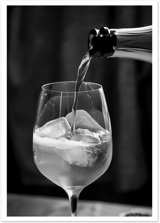 Aperol Spritz - Affiche Style de vie noir et blanc 50x70 cm