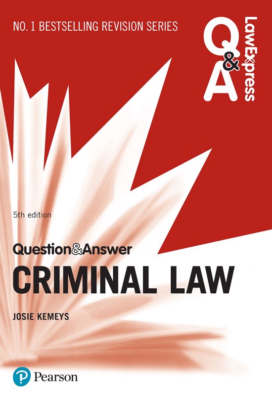 Law Express - Law Express Question and Answer: Criminal Law - cover